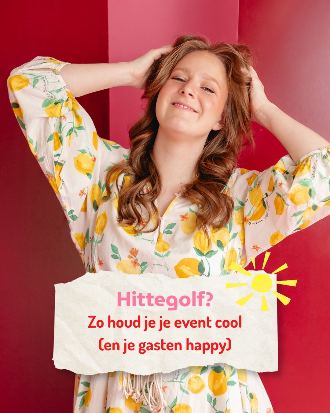 35°C en tóch een evenement?? Welkom in mijn wereld. 🫠

Verplaatsen klinkt heel simpel, maar zo’n evenement zit veel complexer in elkaar dan de meeste mensen denken. De line-up staat vast en de tickets zijn allang verkocht, de locatie is afgehuurd en de leveranciers hebben hun inkopen gedaan. Kortom, de show gaat gewoon door. 

Dan blijft er nog maar één missie over, en dat is je gasten én je crew zo cool en happy mogelijk houden. En zo pak je dat aan:

* Vlucht voor de zon 
* Maak het zo koel mogelijk 
* WATER WATER WATER 
* Strooi met ijsjes 
* Denk vooruit

Het zijn juist die kleine dingetjes die een mega verschil maken en die ervoor zorgen dat je om de juiste redenen onthouden wordt. En als je gasten en crew tevreden naar huis gaan, dan staan ze de volgende keer gewoon weer vooraan. 

Bewaar deze voor je volgende zomereditie!!